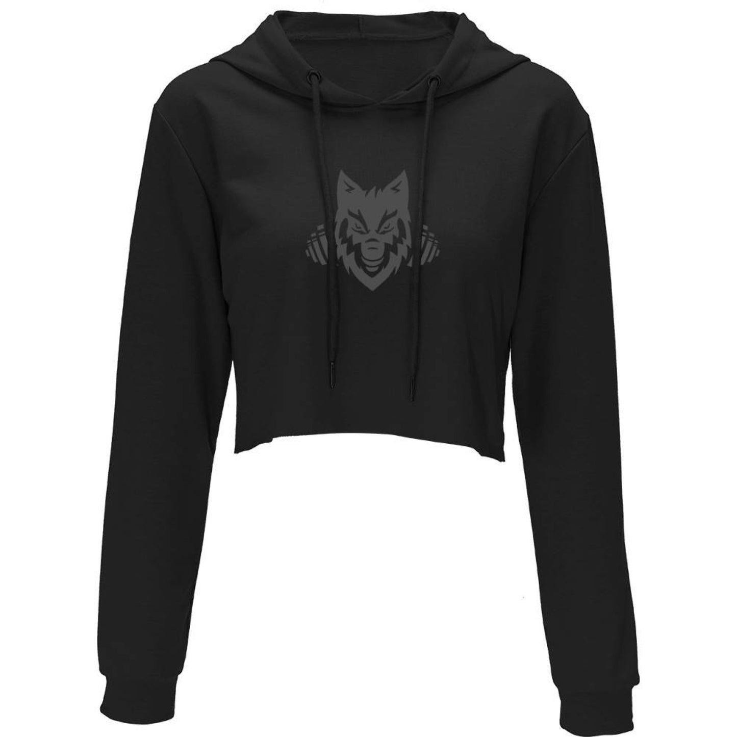 Logo Head Cropped Pullover Hoodie