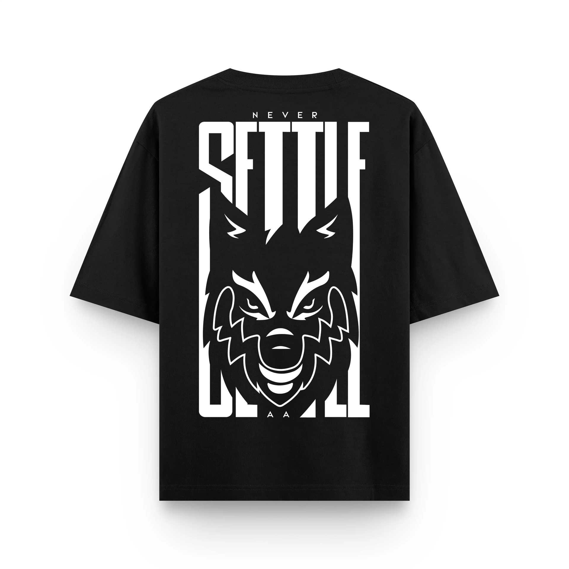 Blended Wolf Oversized Tee – Never Settle Athletic Apparel