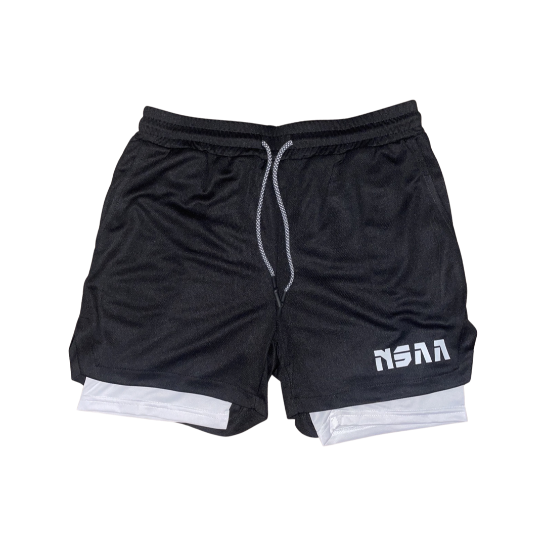 5" 2 In 1 Lined Mesh Shorts