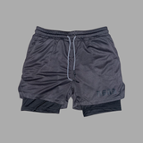 5" 2 In 1 Lined Mesh Shorts