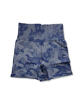 Distorted Camo Biker Shorts