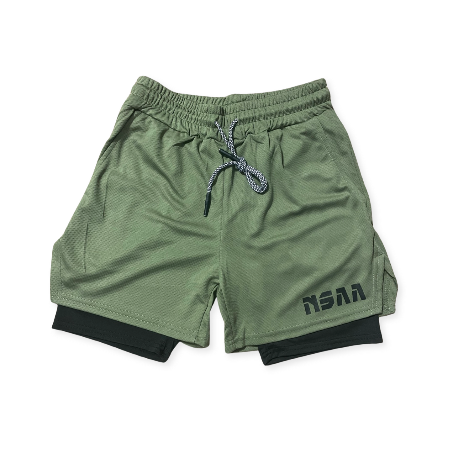 5" 2 In 1 Lined Mesh Shorts