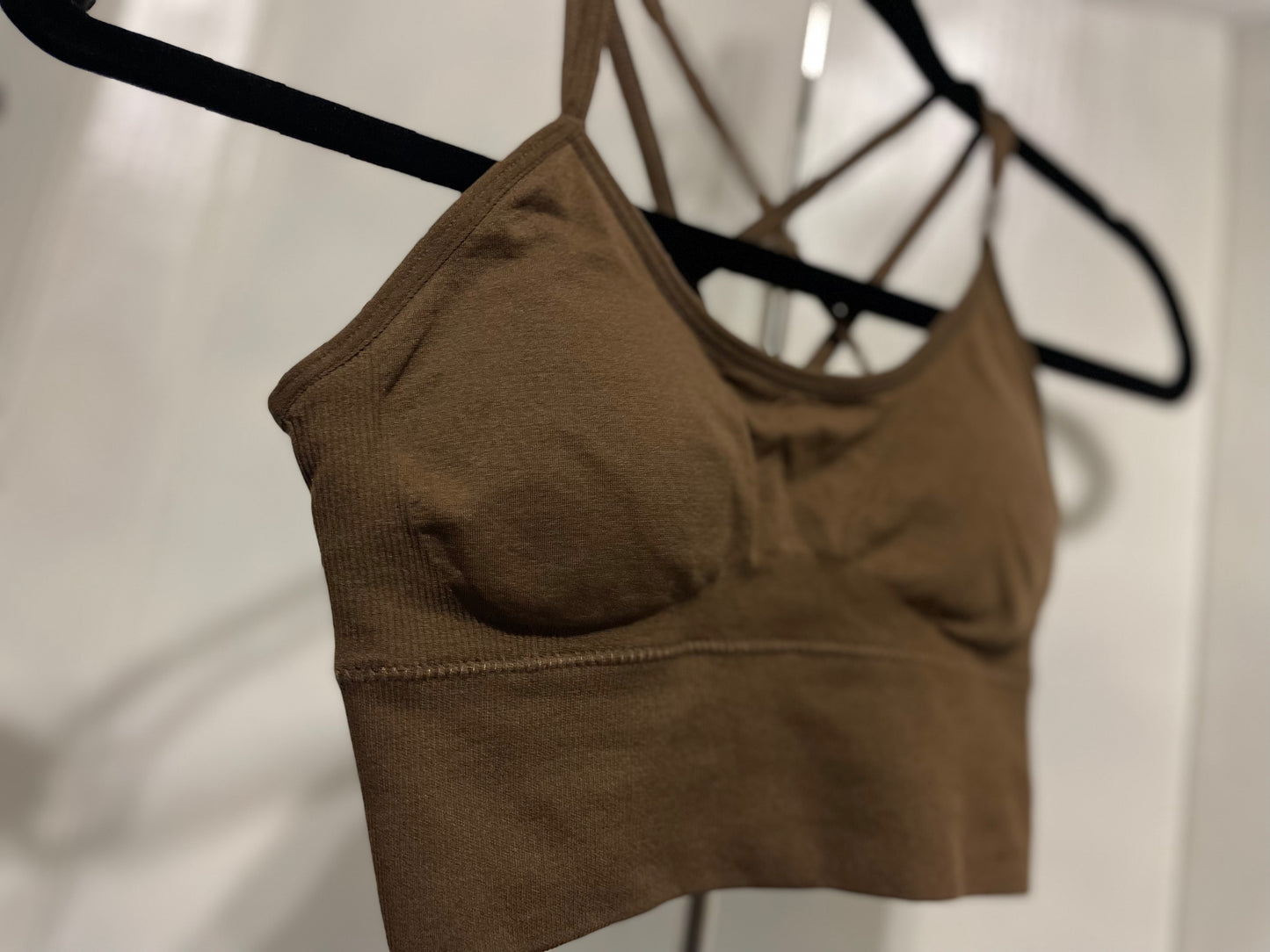 Stringy Cropped Sports Bra