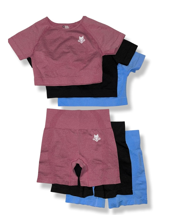 Cropped Short Yoga Set