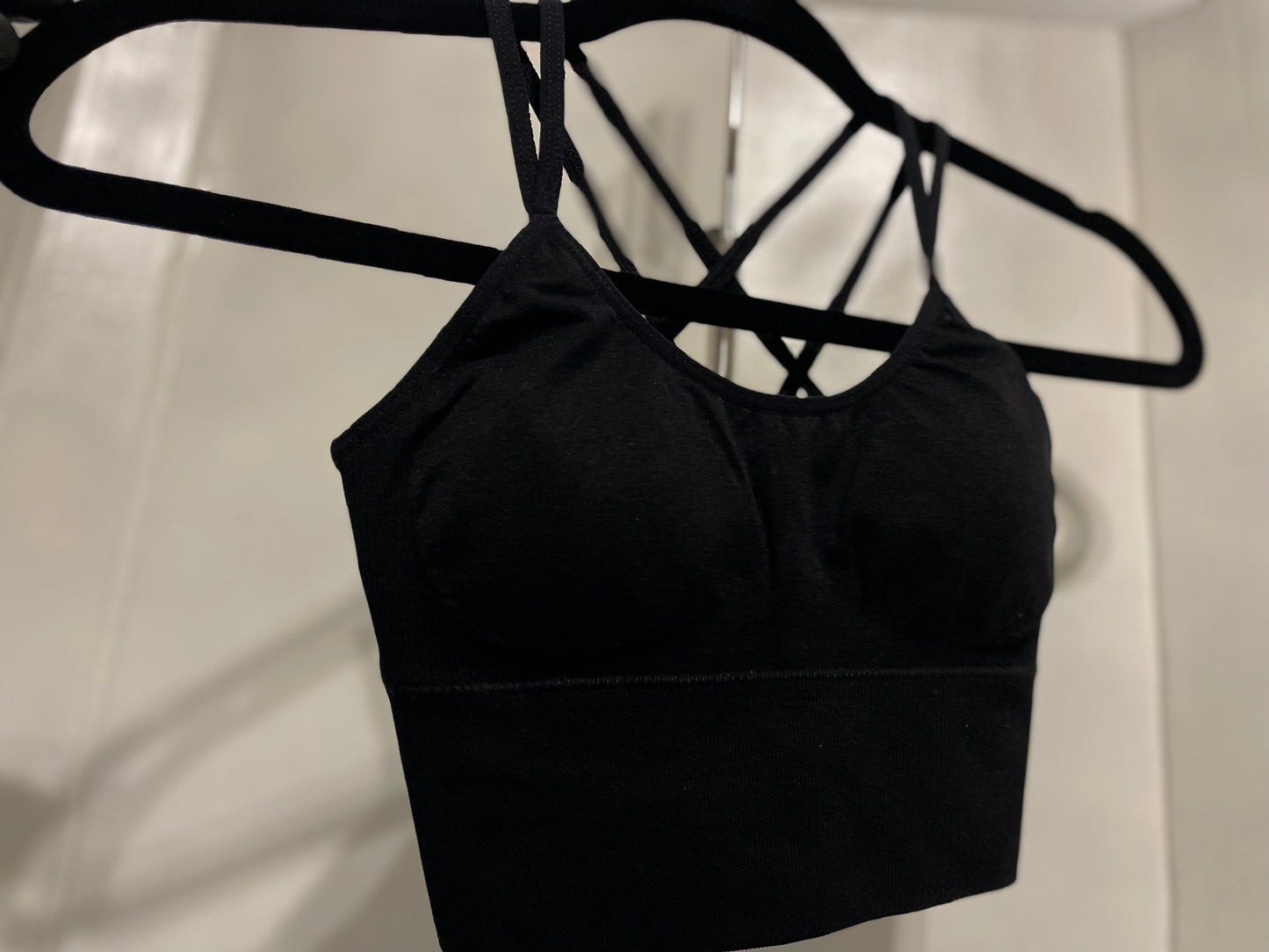 Stringy Cropped Sports Bra